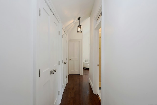 171 Cross Hwy, Redding, CT 06896 - corridor featuring dark wood-style flooring and baseboards