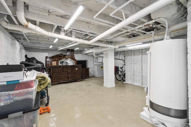 100 Boston Ter, Bridgeport, CT 06610 - unfinished below grade area with washer / clothes dryer