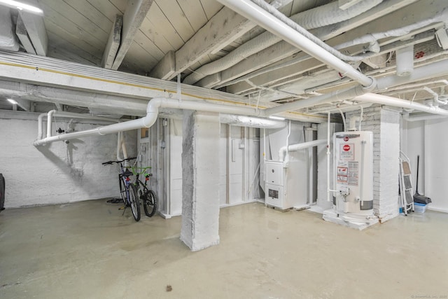 100 Boston Ter, Bridgeport, CT 06610 - unfinished below grade area with water heater and heating unit