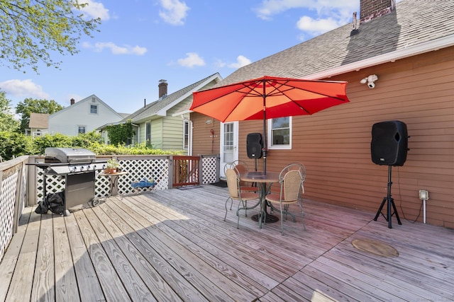 100 Boston Ter, Bridgeport, CT 06610 - deck featuring outdoor dining area and a grill