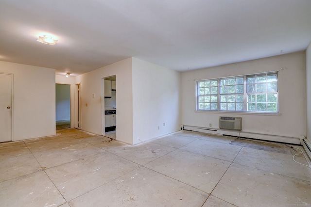 1120 New Haven Ave Apt 142, Milford, CT 06460 - empty room featuring an AC wall unit and baseboards