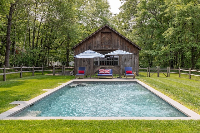 78 Garnet Rd, Roxbury, CT 06783 - view of pool with an outdoor structure