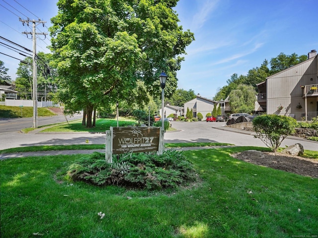 100 Wolfpit Ave Apt 19, Norwalk, CT 06851 - community / neighborhood sign featuring a lawn and a residential view
