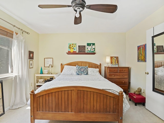100 Wolfpit Ave Apt 19, Norwalk, CT 06851 - bedroom with light colored carpet and a ceiling fan