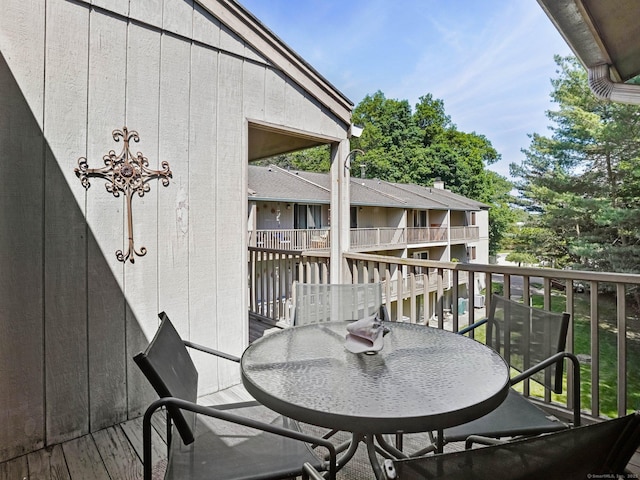 100 Wolfpit Ave Apt 19, Norwalk, CT 06851 - balcony with outdoor dining space