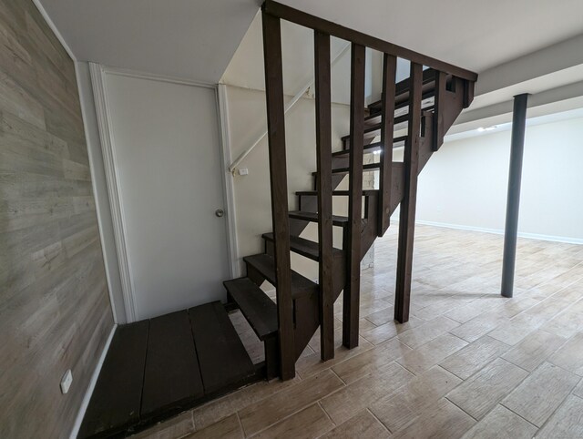 26 Westfield St, Manchester, CT 06042 - stairway with wood finished floors