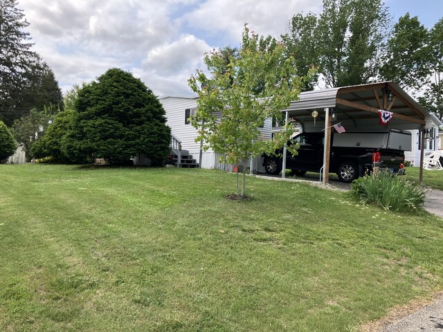 80 Sheldon Rd Lot 12, Griswold, CT 06351 - view of grassy yard with a carport