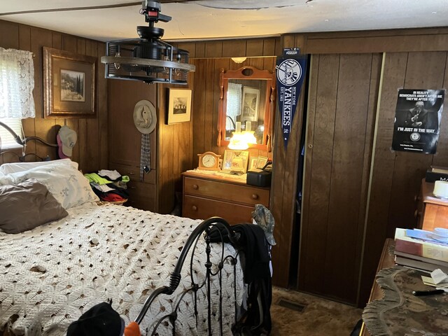 80 Sheldon Rd Lot 12, Griswold, CT 06351 - carpeted bedroom featuring wooden walls