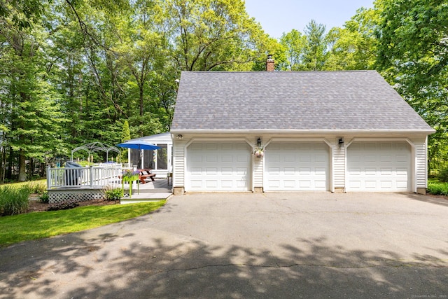 825 Copper Hill Rd, Suffield, CT 06093 - view of detached garage