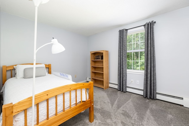 825 Copper Hill Rd, Suffield, CT 06093 - carpeted bedroom featuring a baseboard radiator and a baseboard heating unit