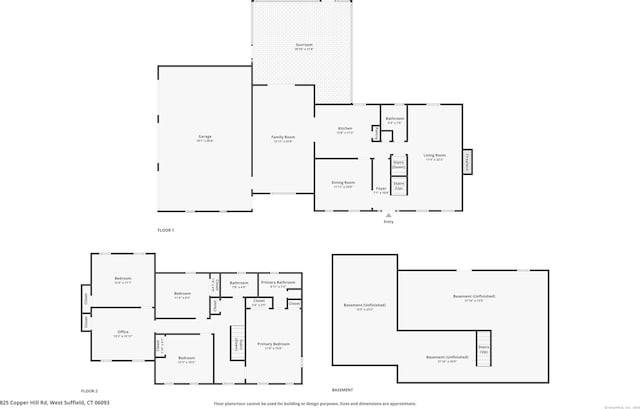 825 Copper Hill Rd, Suffield, CT 06093 - property floor plan