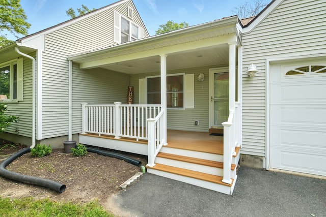 3 Birchwood Ter, Enfield, CT 06082 - doorway to property featuring a porch and an attached garage