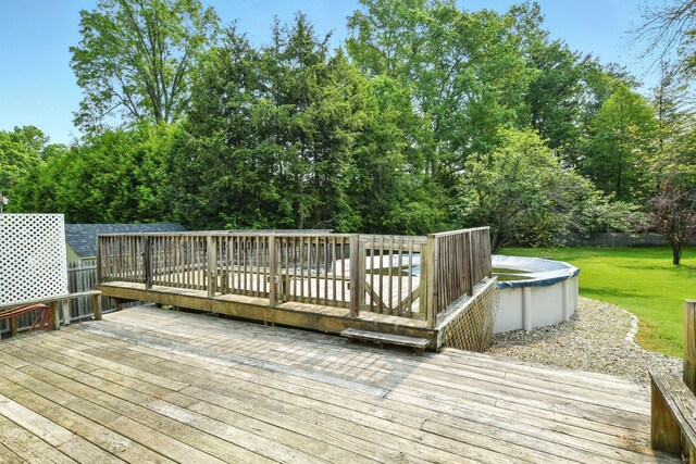 3 Birchwood Ter, Enfield, CT 06082 - deck with a yard and a covered pool