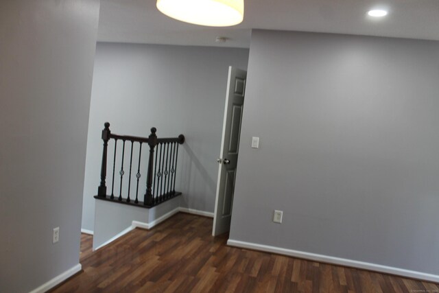 9 Watch Hill Cir Unit 9, Cromwell, CT 06416 - hallway with baseboards, wood finished floors, and recessed lighting