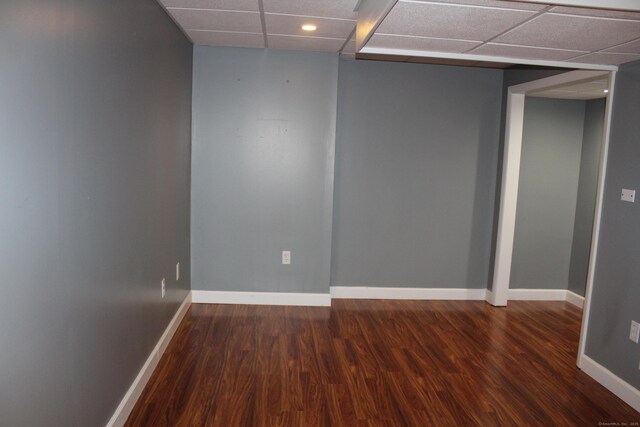 9 Watch Hill Cir Unit 9, Cromwell, CT 06416 - unfurnished room with wood finished floors, a paneled ceiling, and baseboards