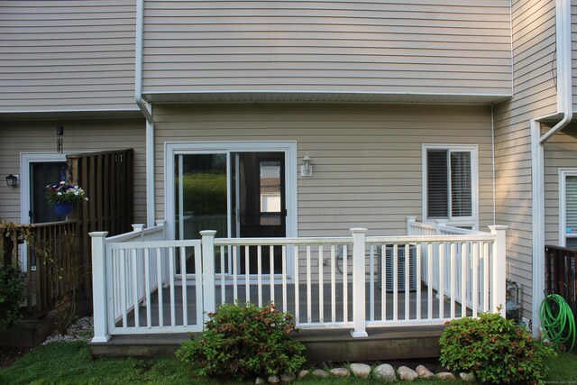 9 Watch Hill Cir Unit 9, Cromwell, CT 06416 - property entrance featuring a deck