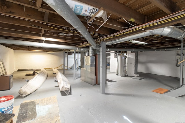 884 Black Rock Tpke, Easton, CT 06612 - unfinished basement featuring water heater