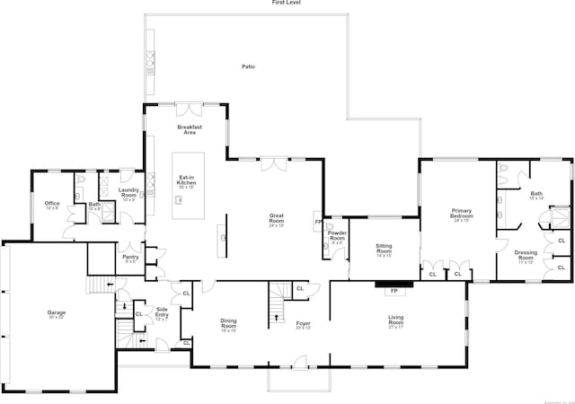 19 Father Peters Ln, New Canaan, CT 06840 - view of floor plan / room layout