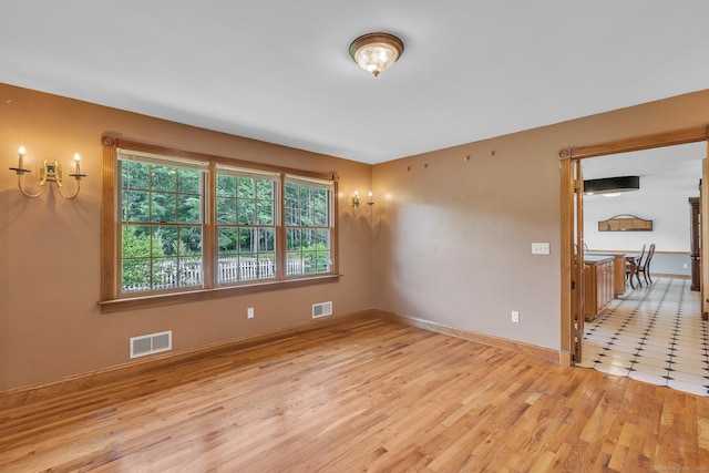 192 Palmer Rd, Chaplin, CT 06235 - empty room with light wood-type flooring and baseboards