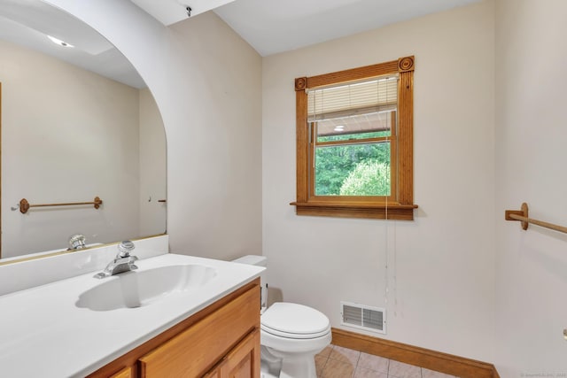 192 Palmer Rd, Chaplin, CT 06235 - half bathroom featuring vanity and tile patterned floors