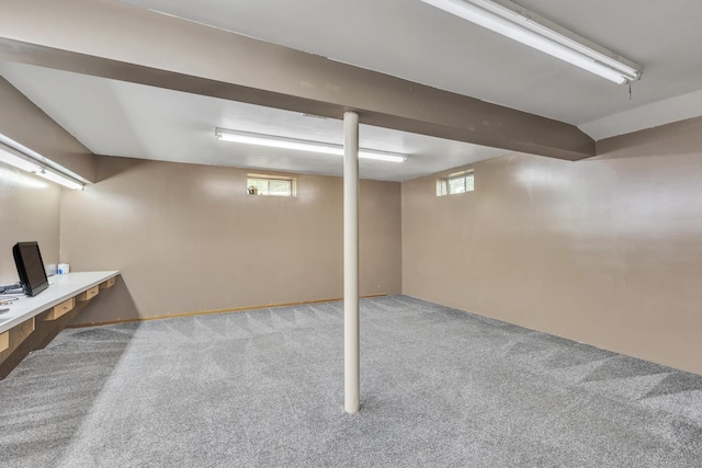 192 Palmer Rd, Chaplin, CT 06235 - below grade area with carpet