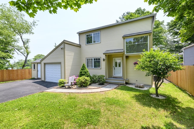 10 Dry Hill Ct, Norwalk, CT 06851 - view of front of house with driveway and an attached garage