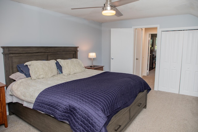 158 Jones Dr, New Britain, CT 06053 - bedroom with carpet flooring, a ceiling fan, and a closet