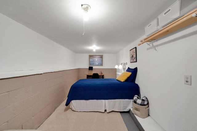 61 Pine Rd, Suffield, CT 06093 - bedroom featuring concrete block wall