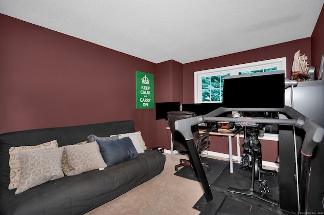 2390 State St Apt 6E, Hamden, CT 06517 - workout room featuring carpet flooring