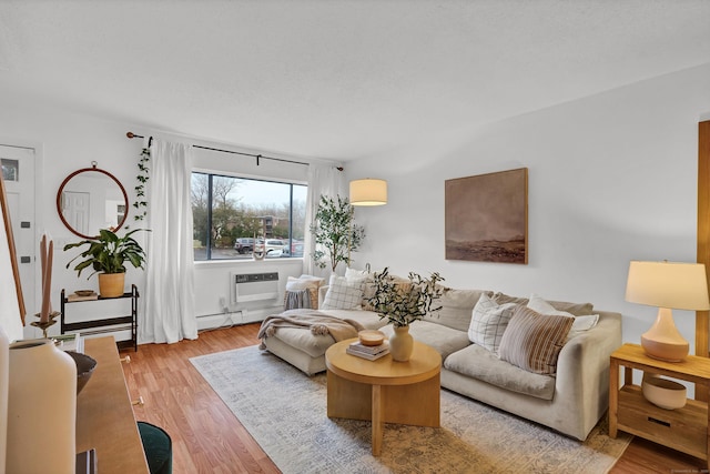 124 High Path Rd Unit 124, Windsor, CT 06095 - living room featuring light wood-type flooring and baseboard heating