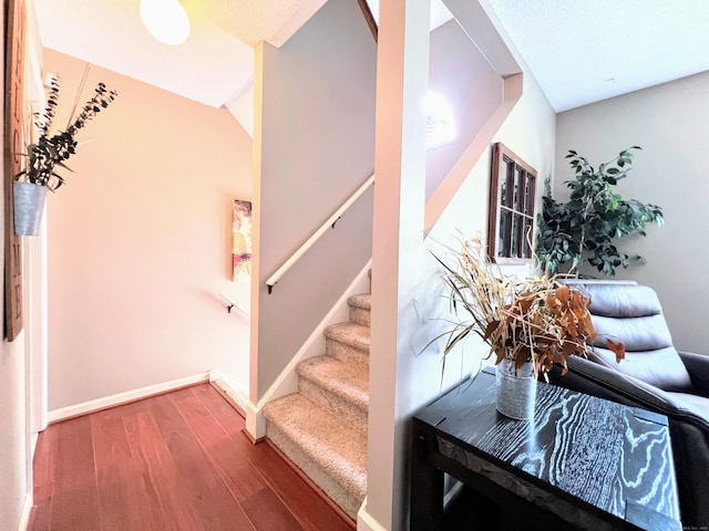 925 Oronoke Rd Unit 36G, Waterbury, CT 06708 - stairs featuring wood finished floors and baseboards