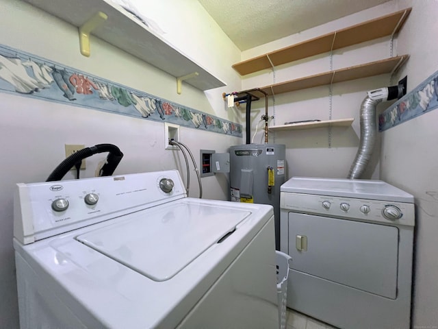 925 Oronoke Rd Unit 36G, Waterbury, CT 06708 - laundry area with washing machine and clothes dryer and water heater