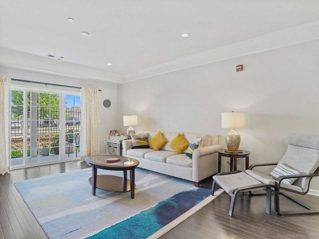 302 Center Meadow Ln Unit 302, Danbury, CT 06810 - living area with wood finished floors and recessed lighting