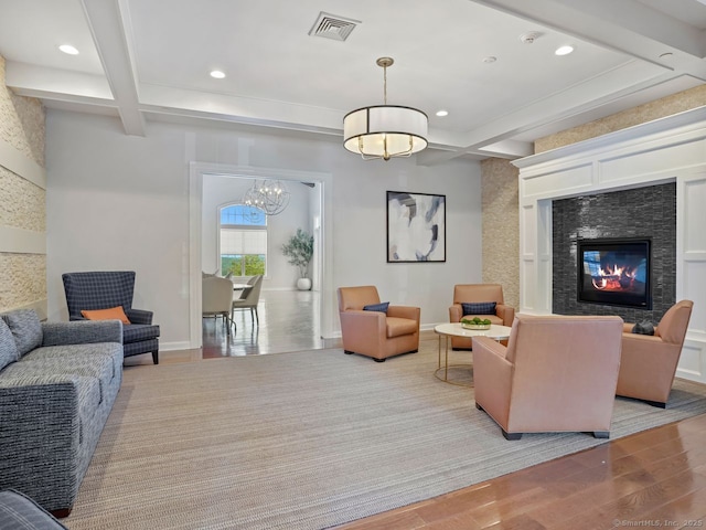 302 Center Meadow Ln Unit 302, Danbury, CT 06810 - lobby with beamed ceiling, recessed lighting, and coffered ceiling