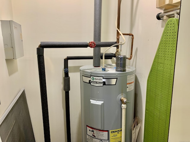 350 Bristol St Apt A3, Waterbury, CT 06708 - utility room with electric water heater