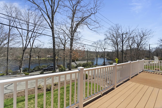 73 Lake Shore Dr, East Haddam, CT 06415 - deck featuring a water view