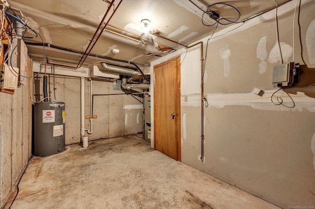 129 Knowles Ave Unit 129, Middletown, CT 06457 - unfinished basement with electric water heater