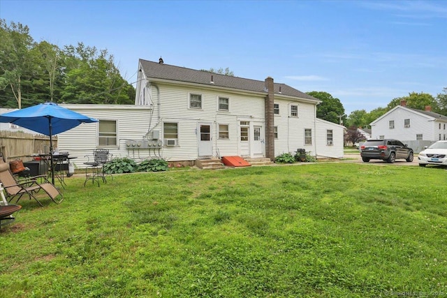 124 Main St, Sprague, CT 06330 - rear view of house featuring entry steps