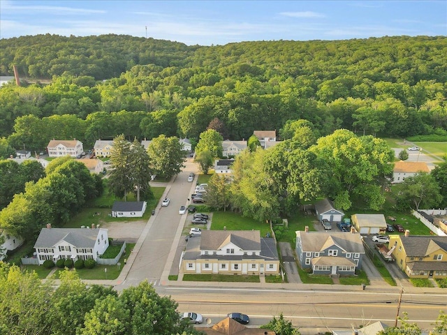 124 Main St, Sprague, CT 06330 - aerial view of residential area featuring a forest