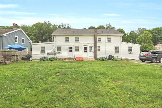 124 Main St, Sprague, CT 06330 - rear view of property featuring entry steps