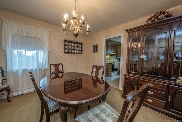 30 Dwight Rd, Middlefield, CT 06455 - carpeted dining space with a chandelier
