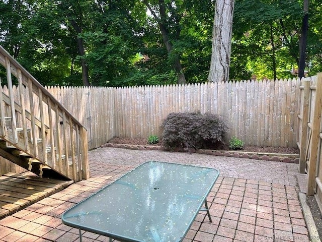 41 High St Apt 2, East Haven, CT 06512 - view of pool featuring a patio and a fenced backyard