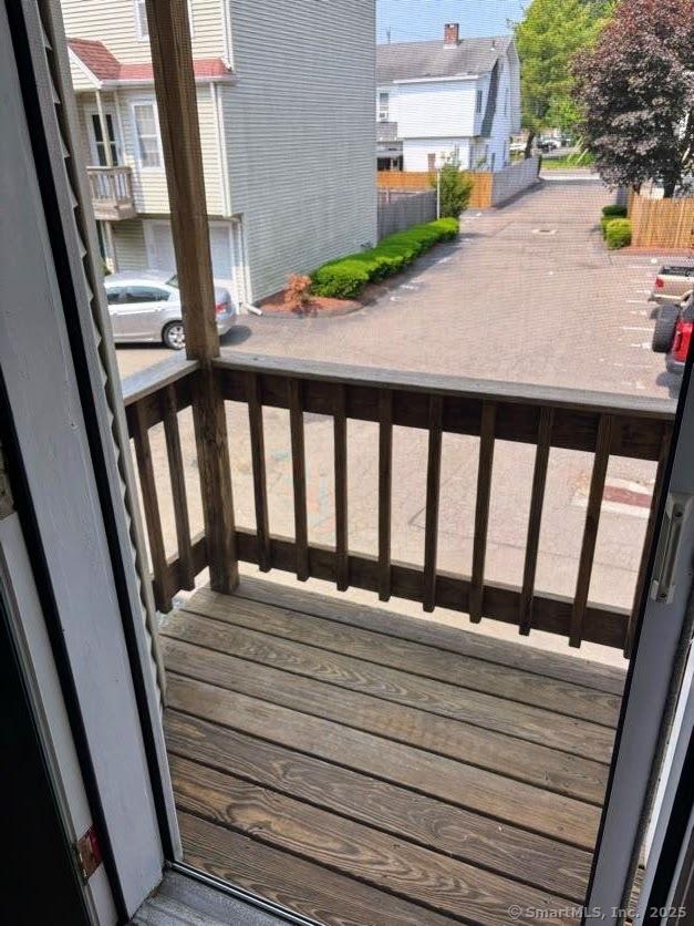 41 High St Apt 2, East Haven, CT 06512 - view of wooden deck