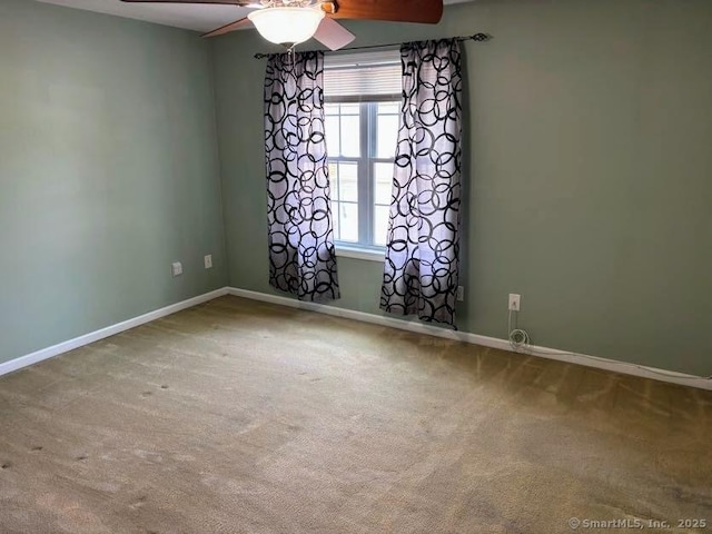 41 High St Apt 2, East Haven, CT 06512 - carpeted spare room featuring ceiling fan and baseboards