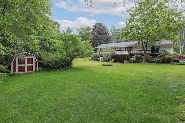 190 Allerton Farms Rd, Middlebury, CT 06762 - view of grassy yard featuring a wooden deck