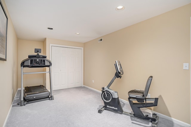 2006 Hancock Dr Unit 2006, Danbury, CT 06811 - exercise room featuring recessed lighting and carpet