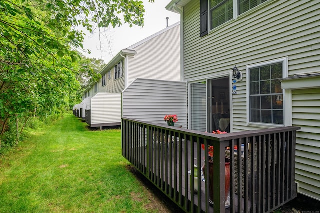2006 Hancock Dr Unit 2006, Danbury, CT 06811 - view of green lawn with a deck