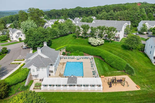 2006 Hancock Dr Unit 2006, Danbury, CT 06811 - aerial perspective of suburban area with a pool area