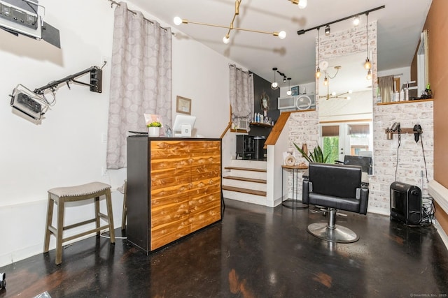 128 Santa Maria Dr, Torrington, CT 06790 - living room with track lighting and stairs