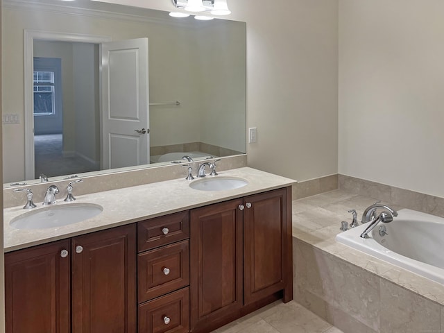 16 Hayestown Rd Unit C205, Danbury, CT 06811 - bathroom with double vanity and a bath